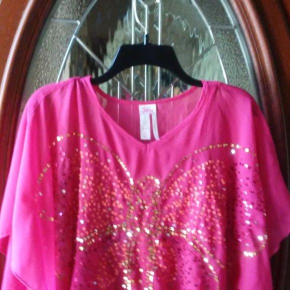 Justice Girls Pink Top - Picture 2 of 4